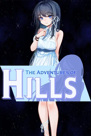 The Adventures of HILLS vertical key art showing protagonist Hills